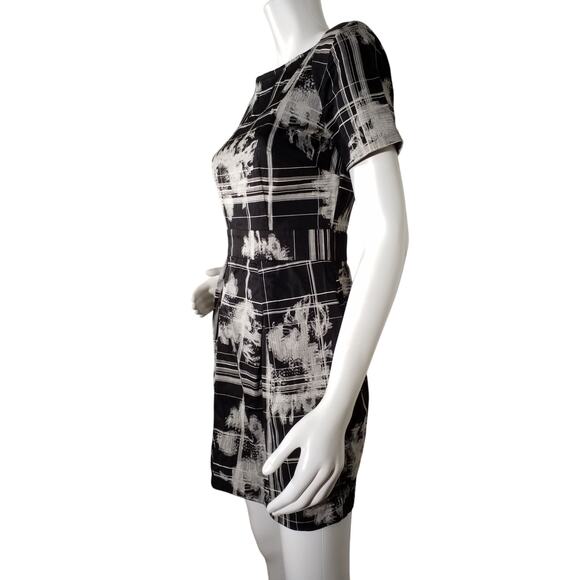 French Connection Womens Size 6 Abstract Print Pockets Stretch Cocktail Dress - Picture 3 of 6